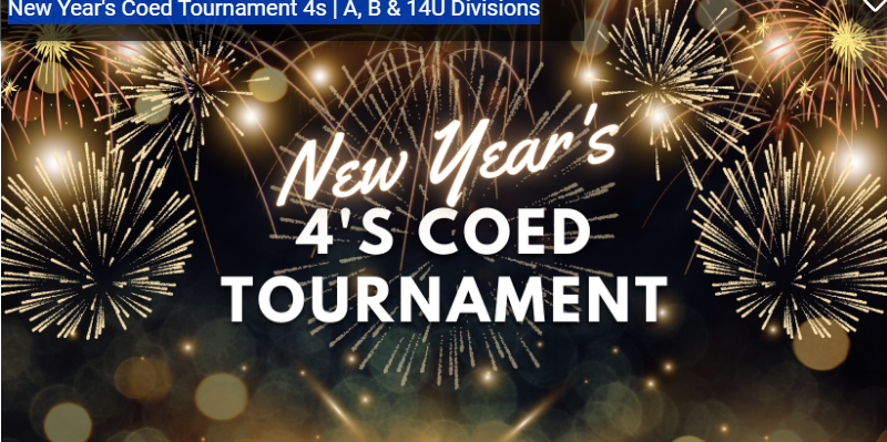 Read more about the article New Year’s Coed Tournament 4s | A, B & 14U Divisions