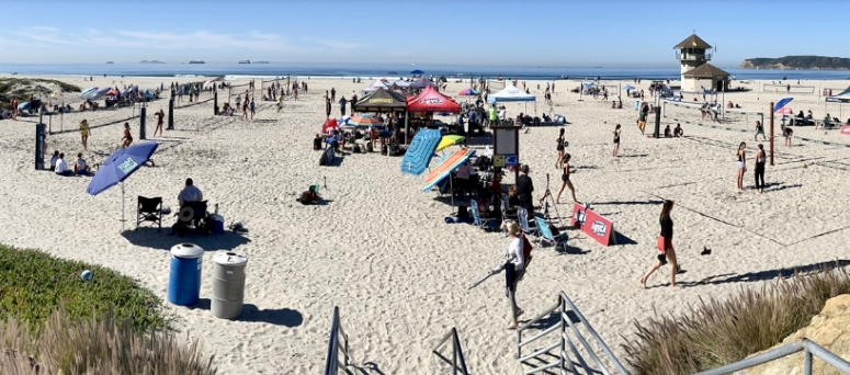 Read more about the article \ CBVA San Diego – SEASON OPENER – Play at one of the Top 10 Most Beautiful Beaches in America, by Travel Leisure Magazine, Central Beach, Coronado Island.