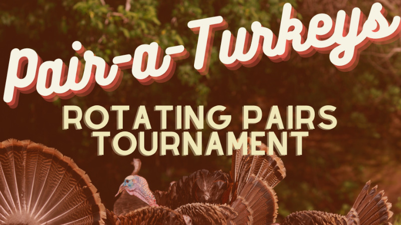 Read more about the article Pair-a-Turkeys Rotating Pairs Tournament